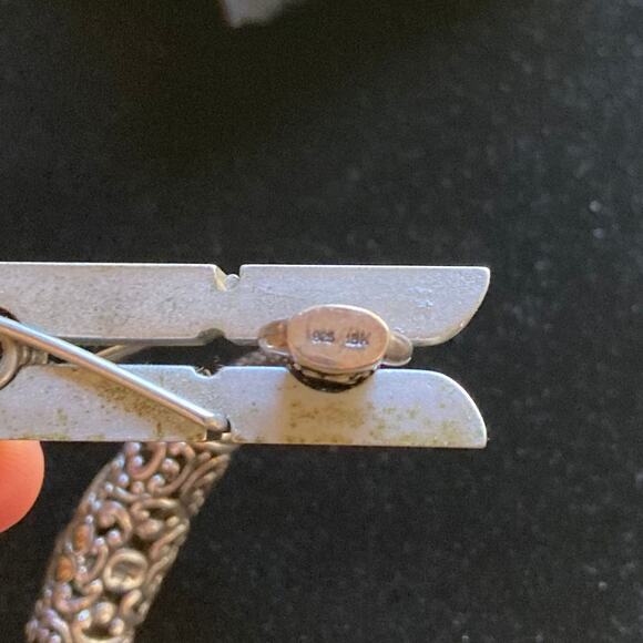 Rare John Hardy Lava Blue Elliptical Station Bracelet Sterling Silver 18K Gold - Picture 11 of 12